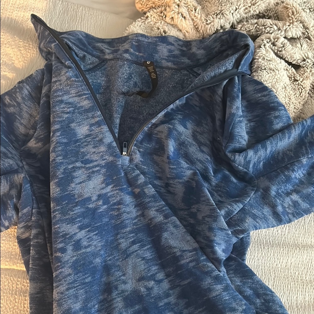 Lululemon blue quarter zip